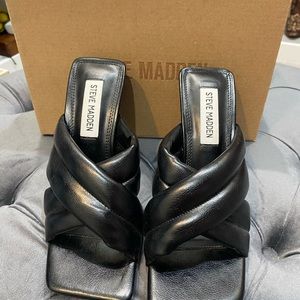 Steve Madden black heel sandles